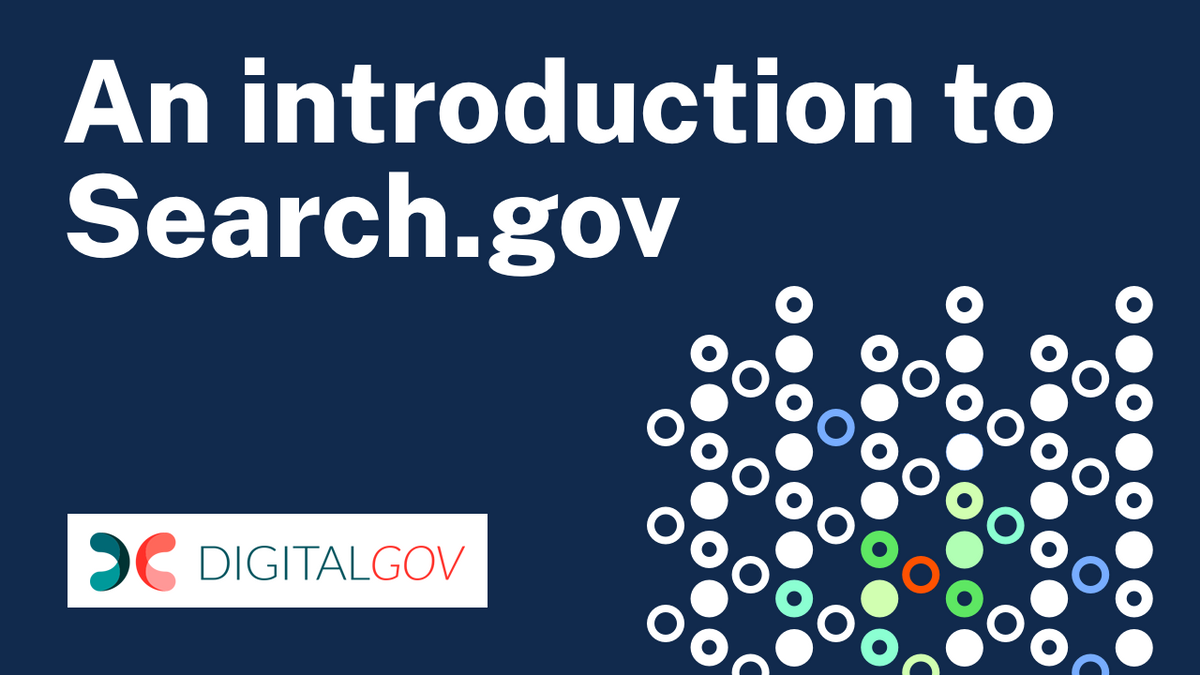 An Introduction To Search Gov Digital Gov