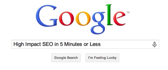 DIY SEO Audit: High-Impact SEO in 5 Minutes or Less