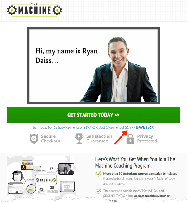 Upsell Example