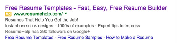 Resume Builder's Landing Page