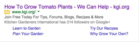 KGI AdWords Ad
