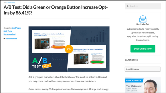 Split Test Case Study