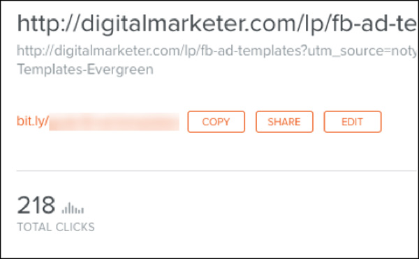 Create a Bitly for every link you include in your email