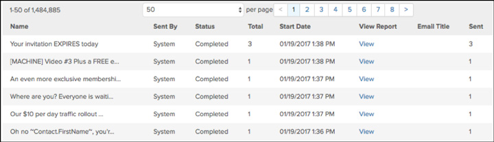 Automated email report example
