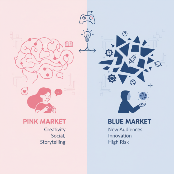Pink vs Blue Market Games