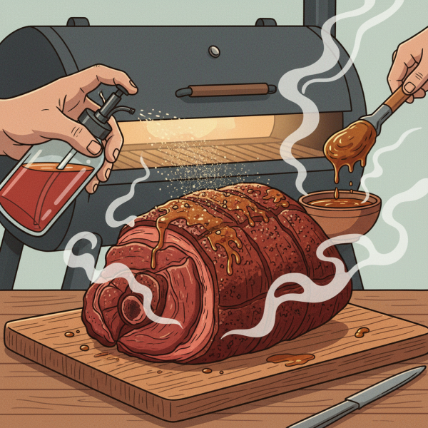 Mastering BBQ Surface Moisture Through Mopping and Spritzing