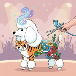 The Dazzling World of Competitive Creative Dog Grooming