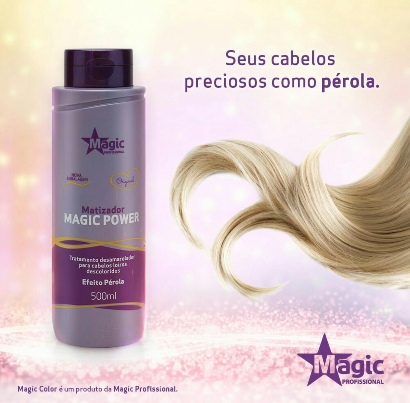 MAGIC COLOR Máscara Matizadora Platinum Blond Power 550 ml
