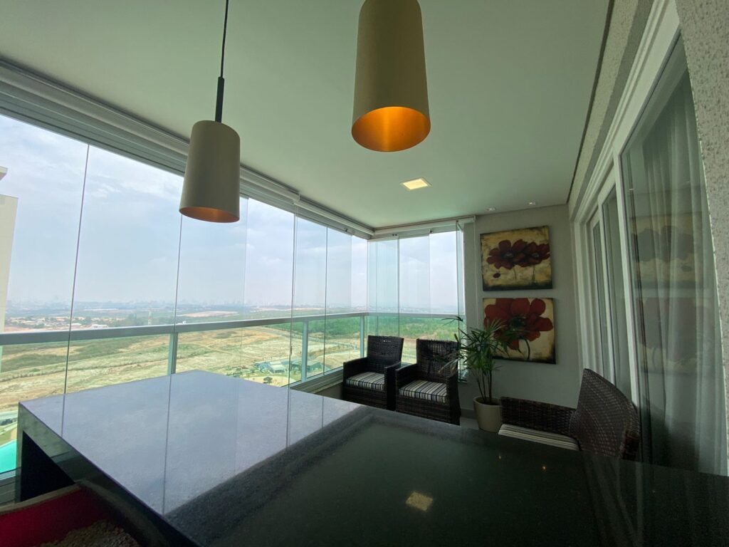 Condomínio Brasil Beach sacada com churrasqueira