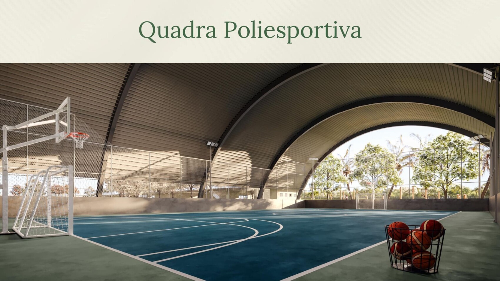 Cenário dos Lagos Cuiaba Mangaba quadra poliesportiva