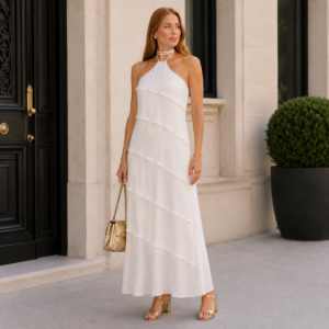 VESTIDO FARM CETIM