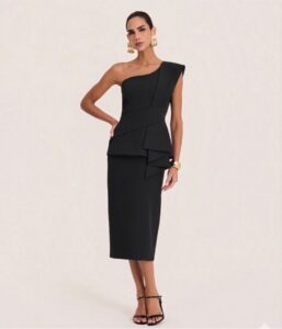 VESTIDO ALFAIATARIA PRETO