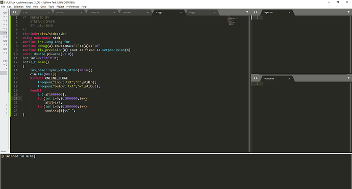 F__1_CP_c++_sublime_output.txt (1_CP) - Sublime Text (UNREGISTERED) 27-07-2020 13_42_59