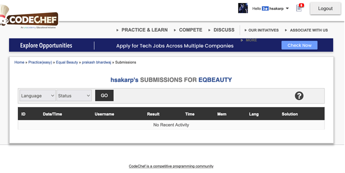 Screenshot 2021-11-30 at 16-43-17 prakash bhardwaj's submission of Equal Beauty CodeChef