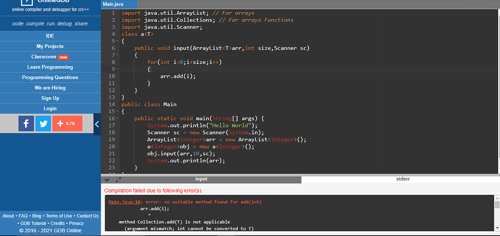 Error in java codechef discuss
