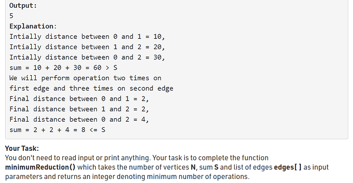 GFG code to contribute! Question doubt! Minimum Reduction - help ...