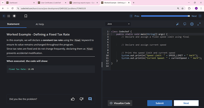Worked Example - Defining a Fixed Tax Rate in Java - Google Chrome 17-04-2025 13_44_39