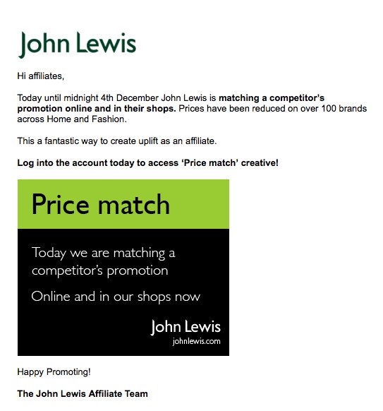 John Lewis Price Matching Online & In Store More details to come soon