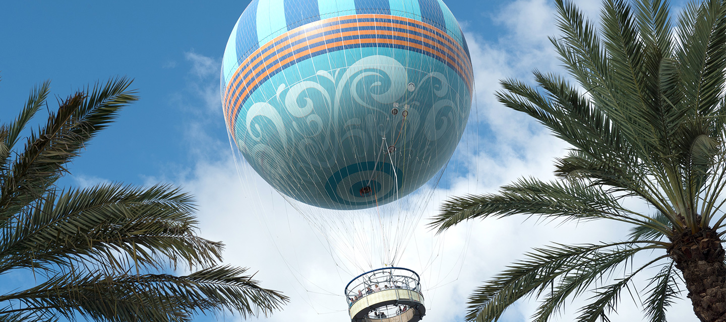 The world’s largest tethered helium balloon rises skyward with Guests aboard