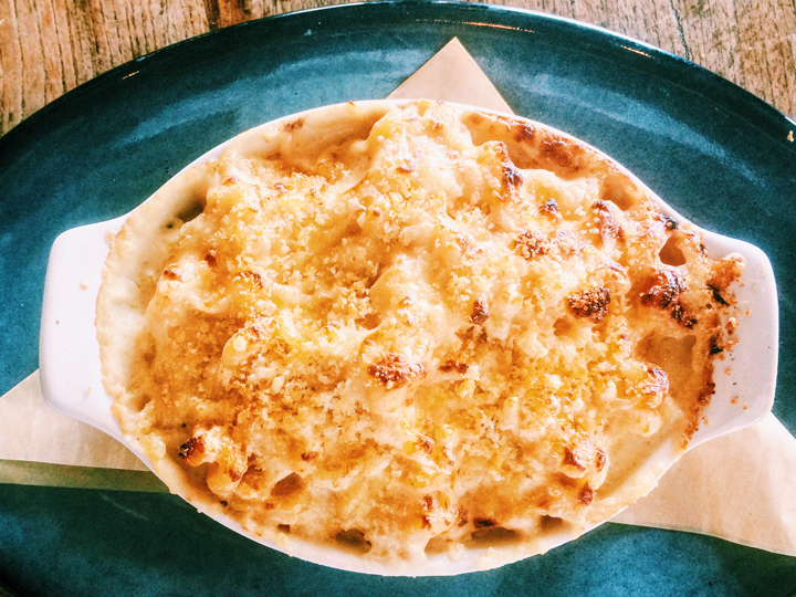 A serving of the Paddlefish Mac N Cheese at Disney Springs