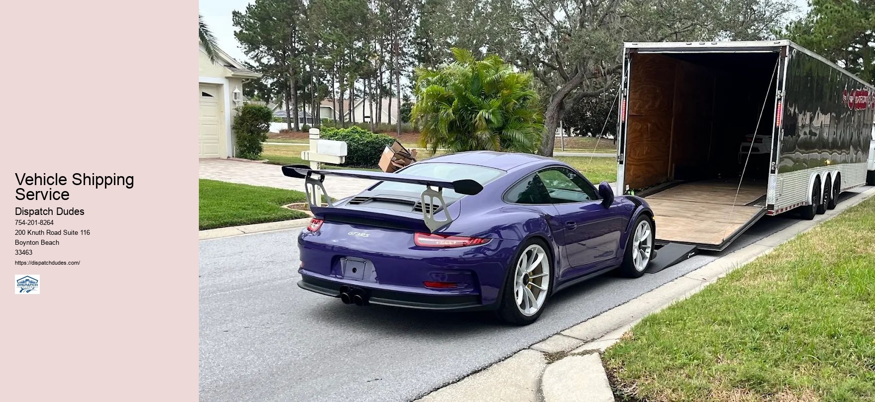 Vehicle Shipping Service