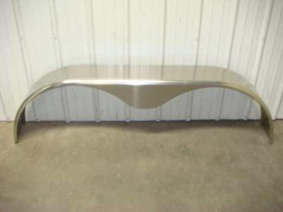 72"L x 20"H x 9"W Made out of .057 aluminum Fenders have a 1" round lip on back for mounting... Fits 14" 15" and 16" trailer tires Not Intended for use on Flat Bed Trailers. 72"L x 20"H x 9"W Made out of .057 aluminum Fenders have a 1" round lip on back for mounting... Fits 14" 15" and 16" trailer tires Not Intended for use on Flat Bed Trailers.