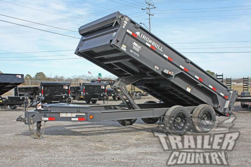 Brand New 7' x 14' Iron Bull Scissor Hoist Hydraulic Dump Trailer w/ 24