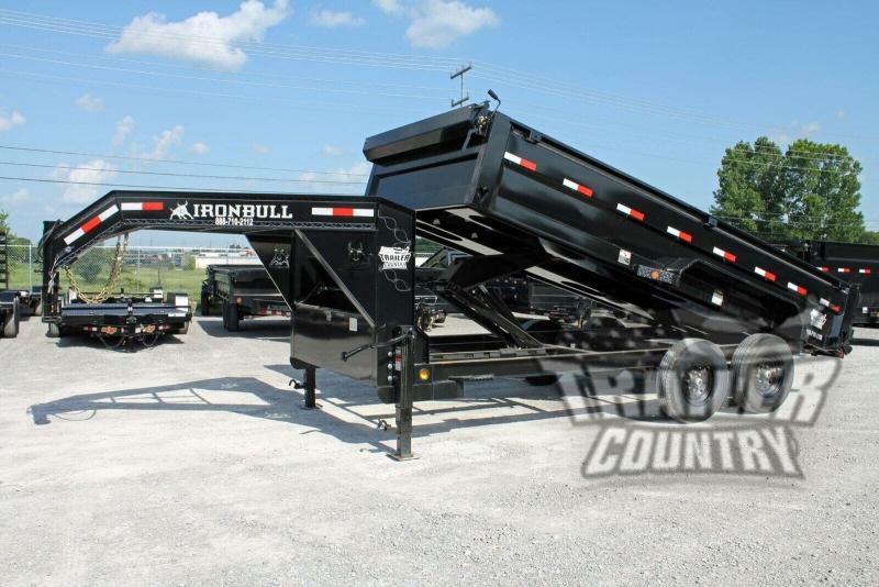 Brand New 7' x 16' Iron Bull Scissor Hoist Hydraulic Gooseneck Dump