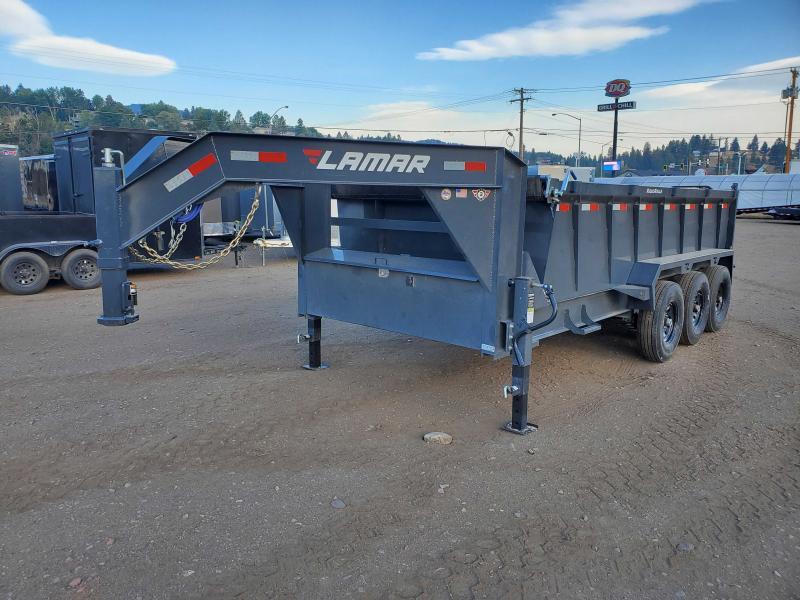 2023 Lamar 7x16 21k Gooseneck Dump Trailer