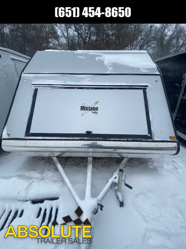 2023 Mission MFS 101X12 CROSSOVER ALUMINUM TRACK MATS SKI GUIDES Snowmobile Trailer