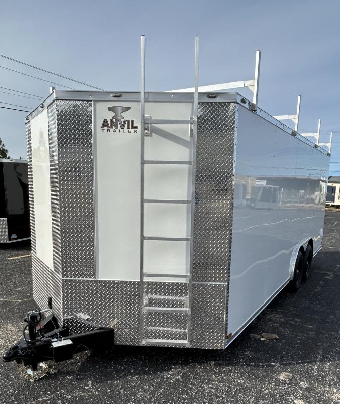 2024 Anvil 8.5x20 TA Enclosed Trailer with Ladder Racks and Front