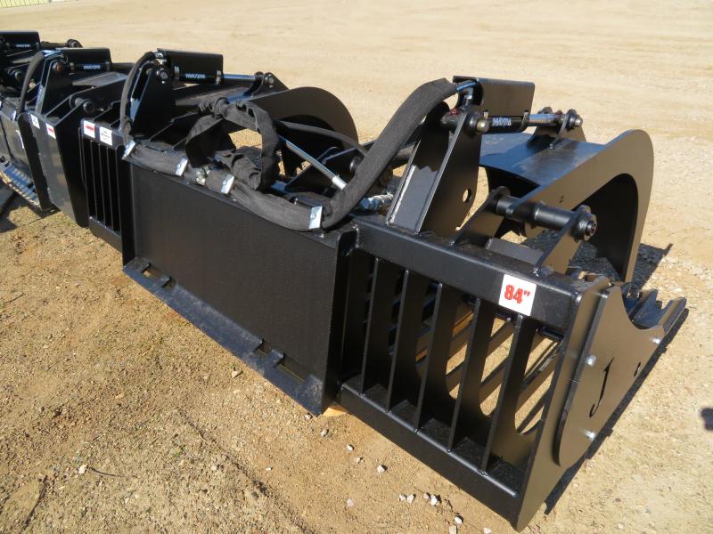 New Jenkins 84 Skid Steer Grapple Rock bucket Farm Equipment and