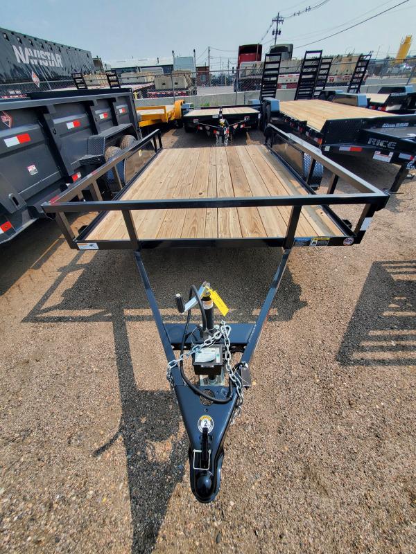 2022 H and 82x12 Tandem Axle Utility Trailer No Ramp Gate 7x12