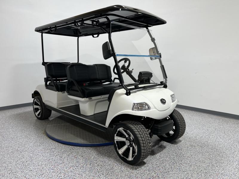 2023 Evolution Carrier 4 PLUS Lithium Ion Golf Cart with forward facing