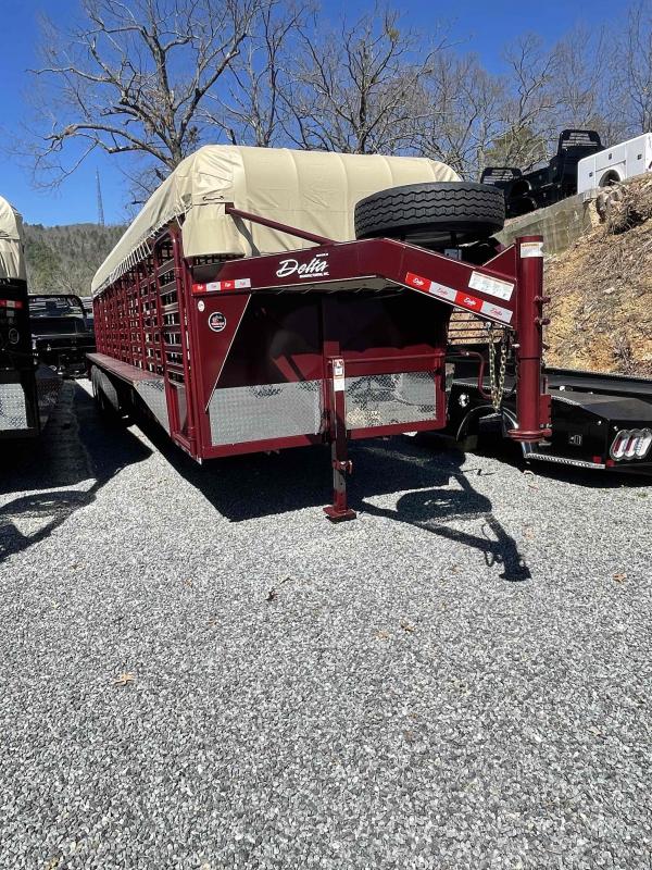 2021 Delta Manufacturing 600 CATTLEMAN GOOSENECK Livestock Trailer HJ