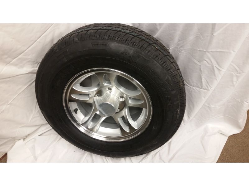 ST205/75/R14 Trailer Wheel/Radial Tire 5 Lug Aluminum Split Spoke Wheel ST205/75/R14 Trailer Wheel/Radial Tire 5 Lug Aluminum Split Spoke Wheel