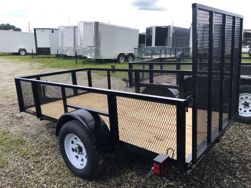 2022 Triple Crown Trailers 5x10, 2' Mesh Sides Utility Trailer