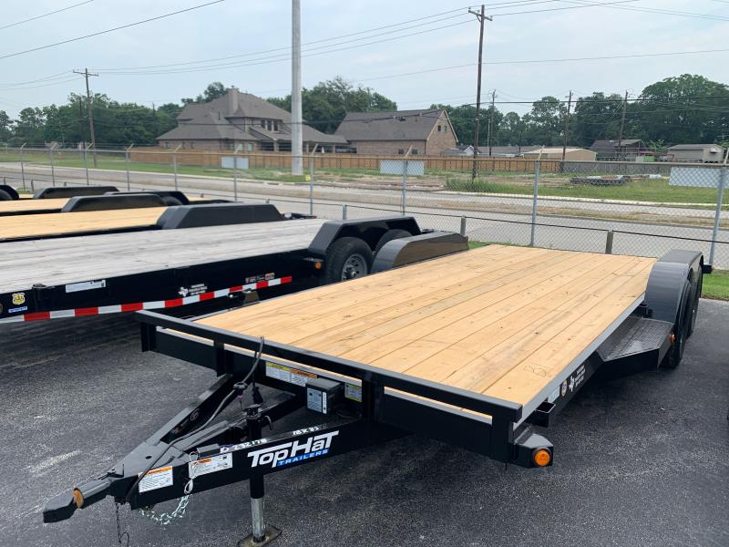 2024 TOP HAT 18X83 CARHAULER 7K Pasadena Trailer Flatbed, Utility, Cargo and Dump Trailers
