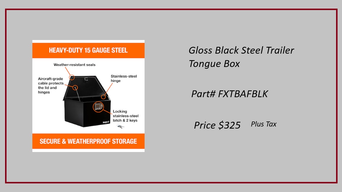 Black Steel Tool Box