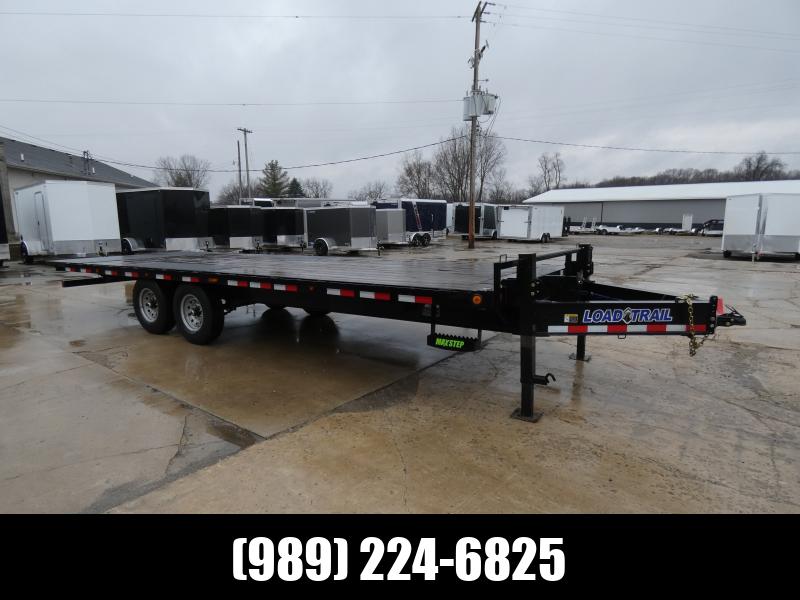 Used Load Trail 102" x 24' Pintle Hitch Equipment Trailer With 10K