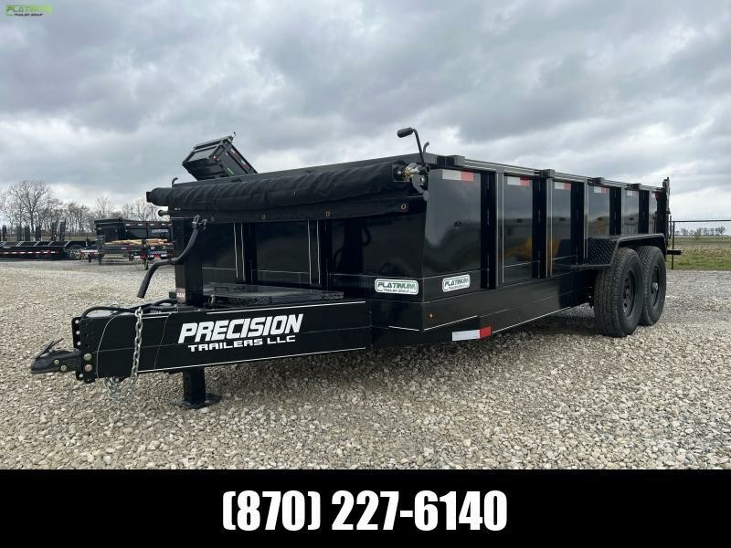2023 Precision 83x16 Dump Trailer Platinum Trailer Group Gooseneck & Cargo Trailers