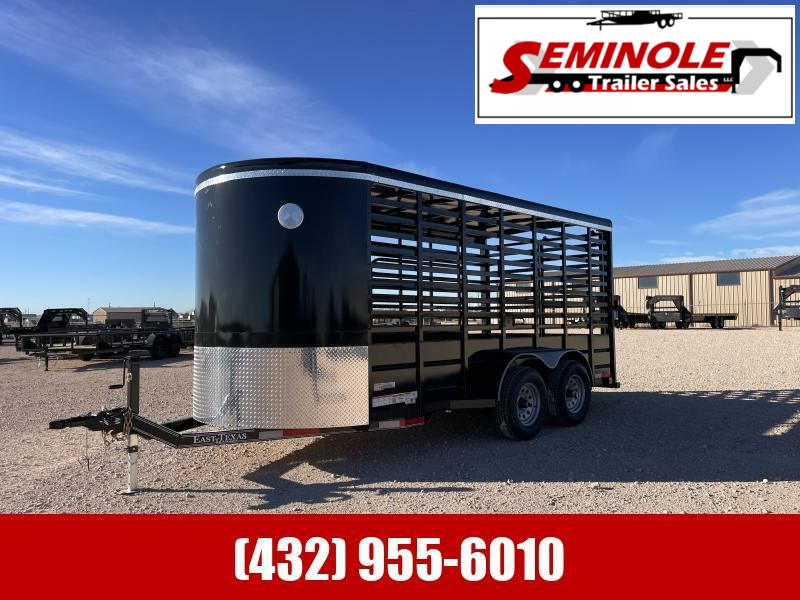 2023 East Texas Trailers 80"X16' BP Stock Trailer BL8016062 Seminole Trailer Sales Texas