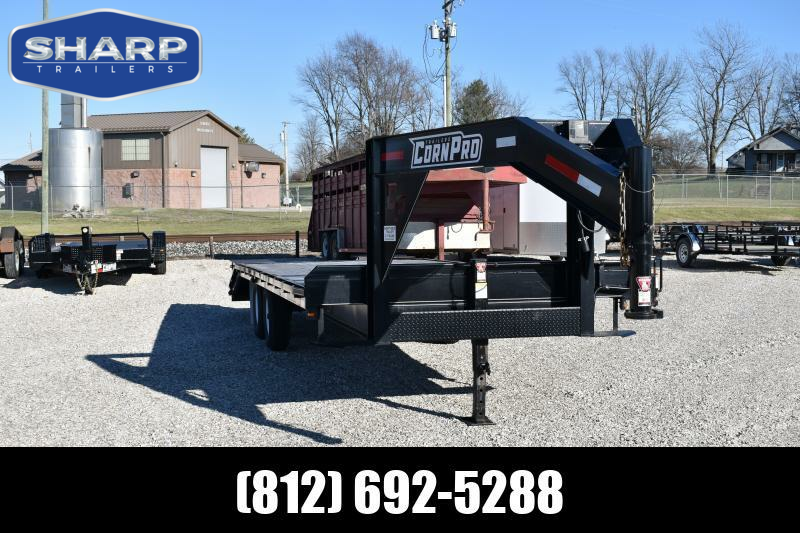 2021 CornPro Trailers 20+5 7K Center Lift Dovetail Flatbed Trailer