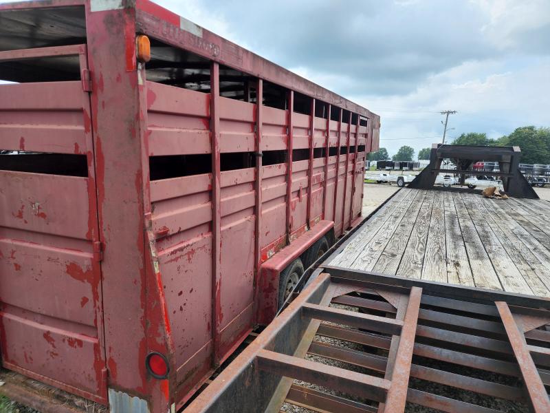 1991 Hillsboro Industries 20' GOOSNECK STOCK Livestock Trailer Elnora