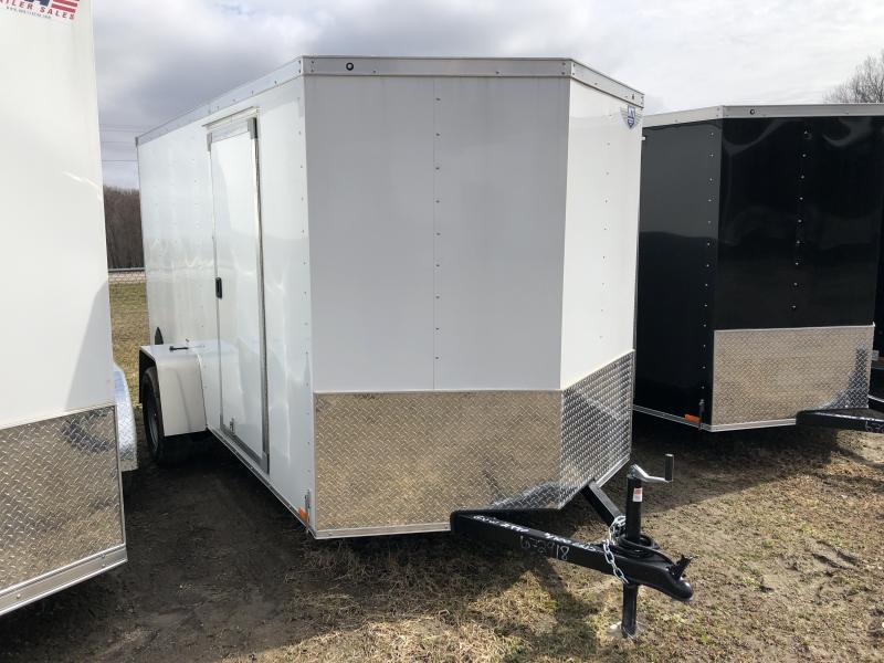 2023 RC Trailers 6x12 White Cargo / Enclosed Trailer Utility, Car, Clearance, Gooseneck