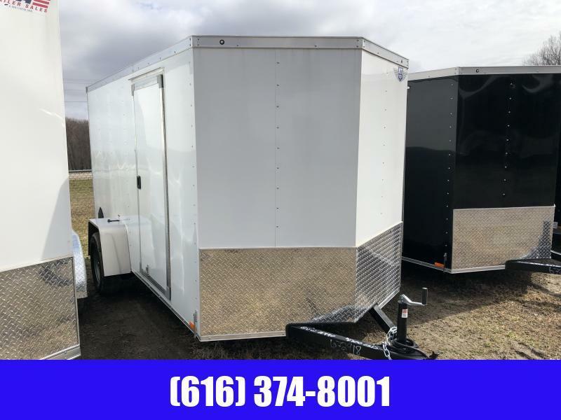 2023 RC Trailers 6x12 White Cargo / Enclosed Trailer 7x12 Trailers