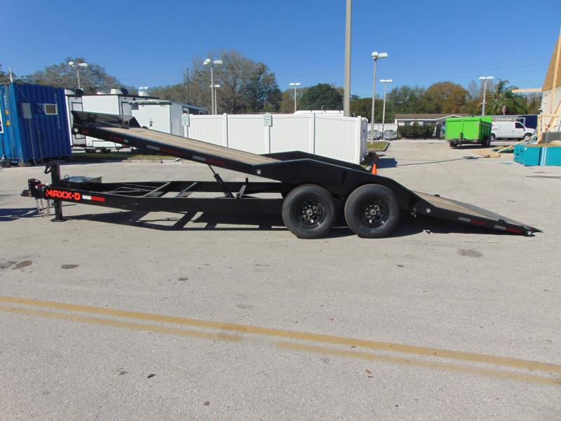 New MAXXD T6X 22X10214K Power Tilt Equipment Trailer w/Drive Over