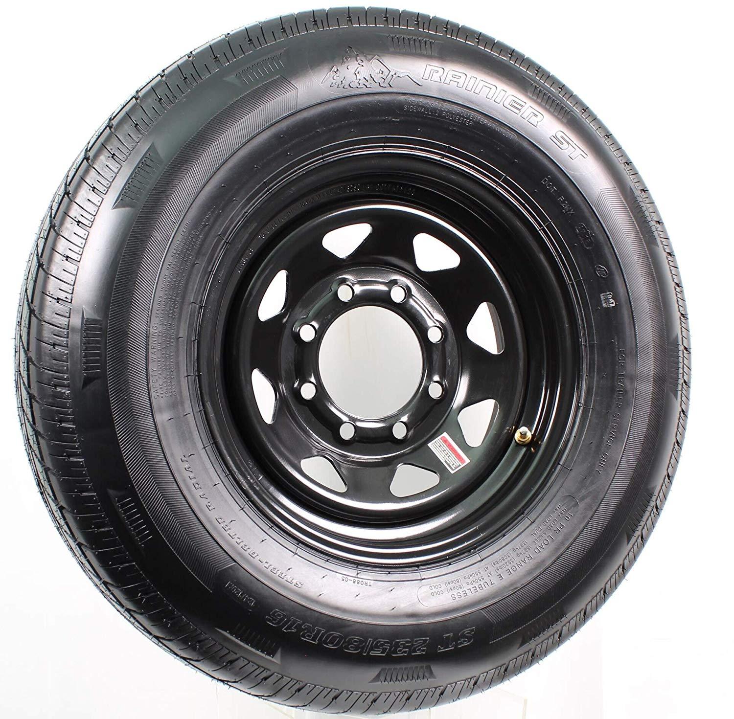 Spare Tire and Rim (235/80R16 - 8 Bolt) - Big Tex Trailers