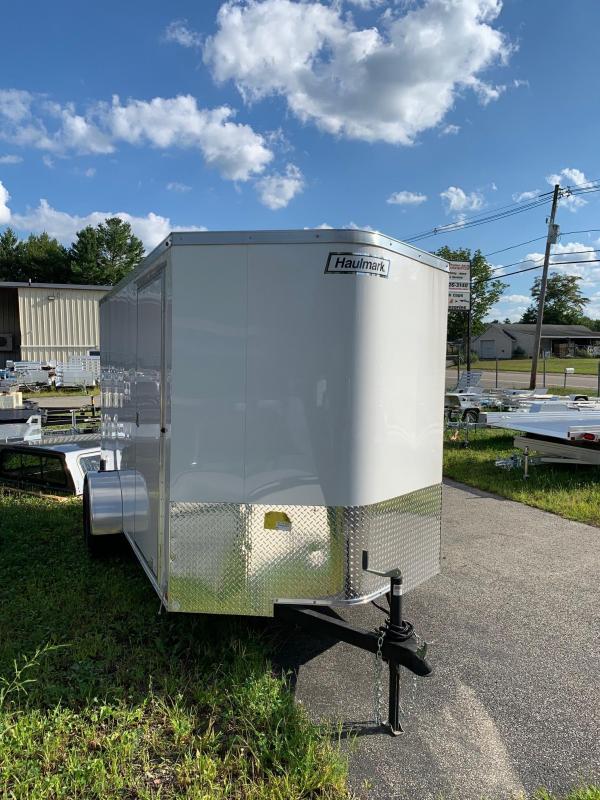 2021 Haulmark Transport 6'x12' Enclosed Trailer White w RAMP