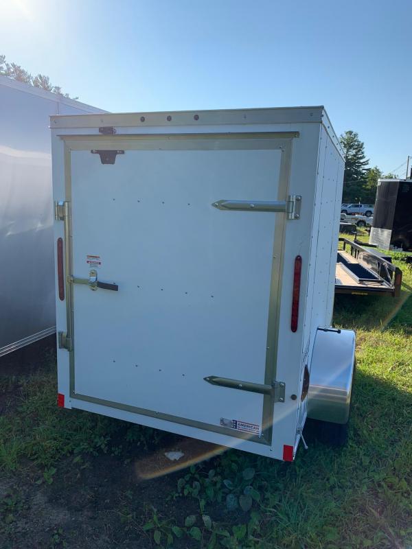 2022 Haulmark Passport 5X8 Enclosed Cargo Trailer w/ BARN DOOR White